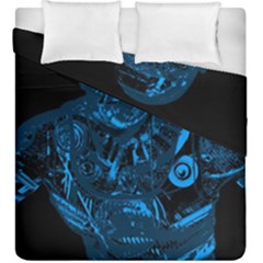 Warrior - Blue Duvet Cover Double Side (king Size) by Valentinaart