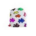 Fishes Marine Life Swimming Water Drawstring Pouches (Medium)  View1