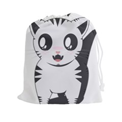 Meow Drawstring Pouches (xxl) by evpoe