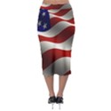 Flag United States Stars Stripes Symbol Midi Pencil Skirt View2