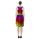 Spectrum Rainbow Background Surface Stripes Texture Waves Racerback Midi Dress View2