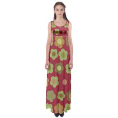 Floral Pattern Empire Waist Maxi Dress by Valentinaart