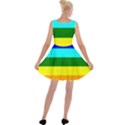 Rainbow Velvet Skater Dress View2