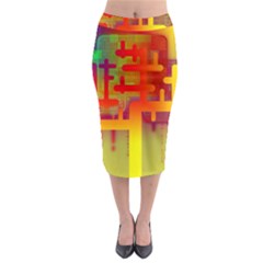 Binary Binary Code Binary System Midi Pencil Skirt by Simbadda