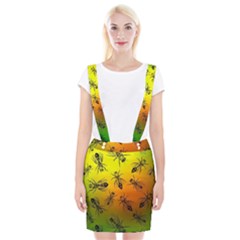 Insect Pattern Suspender Skirt by Simbadda