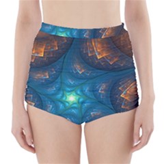 Fractal Star High-waisted Bikini Bottoms by Simbadda