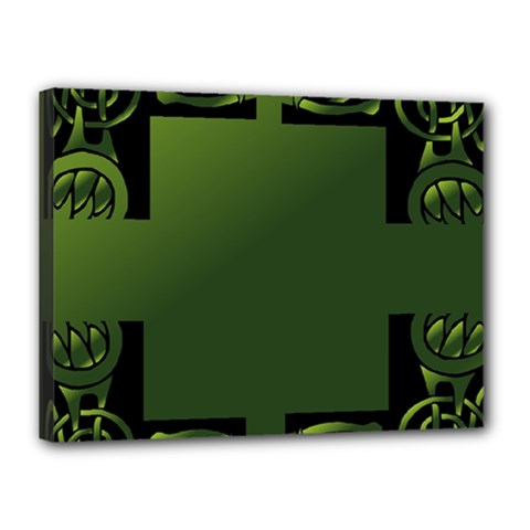 Celtic Corners Canvas 16  X 12  by Simbadda