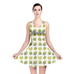 St Patrick s Day Background Symbols Reversible Skater Dress by Simbadda