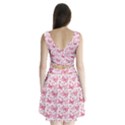 Cute Pink Flowers And Butterflies pattern  Split Back Mini Dress  View2