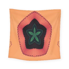 Fractal Flower Square Tapestry (small) by Simbadda