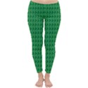 Clovers On Dark Green Classic Winter Leggings View1