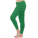 Clovers On Dark Green Classic Winter Leggings View2