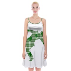 St  Patrick s Day Spaghetti Strap Velvet Dress by Valentinaart