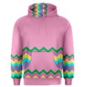 Easter Chevron Pattern Stripes Men s Pullover Hoodie View1