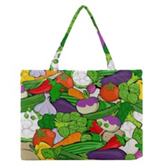 Vegetables  Medium Zipper Tote Bag by Valentinaart