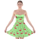 Flamingo pattern Strapless Bra Top Dress View1