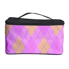 Plaid Pattern Cosmetic Storage Case by Valentinaart