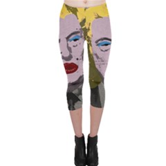 Happy Birthday Mr  President  Capri Leggings  by Valentinaart