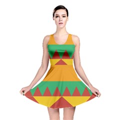 Burger Bread Food Cheese Vegetable Reversible Skater Dress by Simbadda