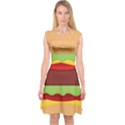 Vector Burger Time Background Capsleeve Midi Dress View1