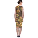 A Fun Cartoon Cheese Burger Tiling Pattern Classic Sleeveless Midi Dress View2