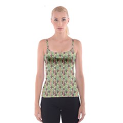 Colorful Abstract Decorative Pattern Endless Colorful Spathetti Strap Top by CoolDesigns