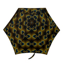 Fractal Multicolored Background Mini Folding Umbrellas by Simbadda