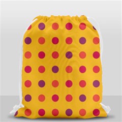 Polka Dots  Drawstring Bag (small) by Valentinaart