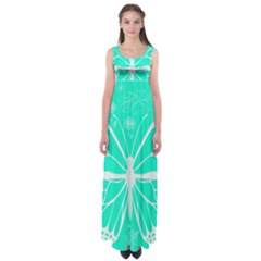 Butterfly Cut Out Flowers Empire Waist Maxi Dress by Simbadda