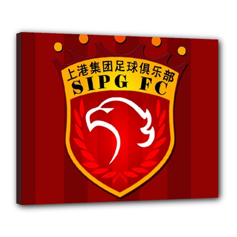 Shanghai Sipg F C  Canvas 20  X 16  by Valentinaart