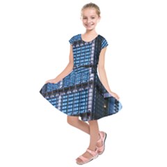 Modern Business Architecture Kids  Short Sleeve Dress by Simbadda