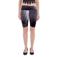 Abstract Pattern Moving Transverse Yoga Cropped Leggings by Simbadda