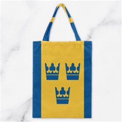 King Queen Crown Blue Yellow Classic Tote Bag by Mariart