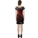 Abstract Green And Red Background Short Sleeve Skater Dress View2