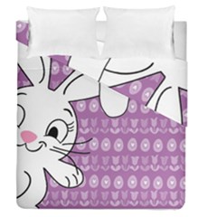 Easter Bunny  Duvet Cover Double Side (queen Size) by Valentinaart