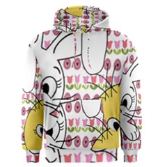 Easter Bunny And Chick  Men s Pullover Hoodie by Valentinaart