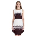 Bubbles In Red Wine Sleeveless Chiffon Dress   View1