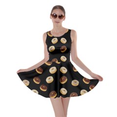 Donuts Pattern Skater Dress by Valentinaart