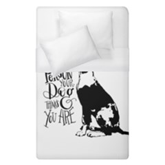 Dog Person Duvet Cover (single Size) by Valentinaart