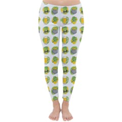 St Patrick S Day Background Symbols Classic Winter Leggings by Nexatart