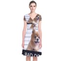 Bad dog Short Sleeve Front Wrap Dress View1