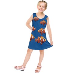 Clown Fish Kids  Tunic Dress by Valentinaart