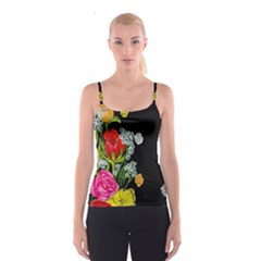 Floral Rhapsody Pt 4 Spaghetti Strap Top by dawnsiegler