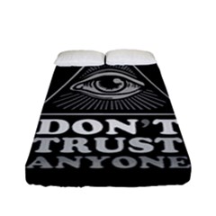 Illuminati Fitted Sheet (full/ Double Size) by Valentinaart