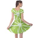 Gerald Lime Green Cap Sleeve Dresses View2