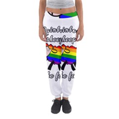 Rainbow Sheep Women s Jogger Sweatpants by Valentinaart