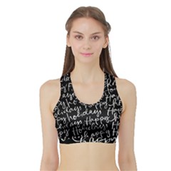 Happy Holidays Sports Bra With Border by Mariart