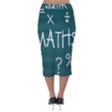 Maths School Multiplication Additional Shares Velvet Midi Pencil Skirt View2