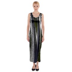 Abstraction Fitted Maxi Dress by Valentinaart