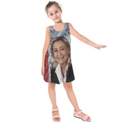 Marine Le Pen Kids  Sleeveless Dress by Valentinaart